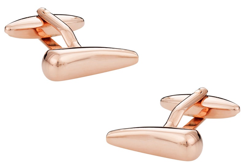 Unique Cufflinks in Rose-Gold Tone with Presentation Box