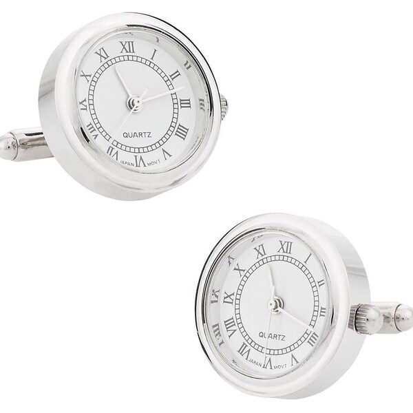 Clock Cufflinks Etsy