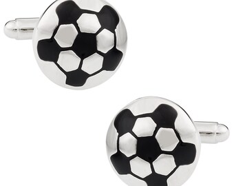 Soccer Ball Cufflinks with Gift Box - Ready to Gift