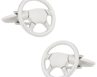 Steering Wheel Cufflinks with Gift Box - Ready to Gift