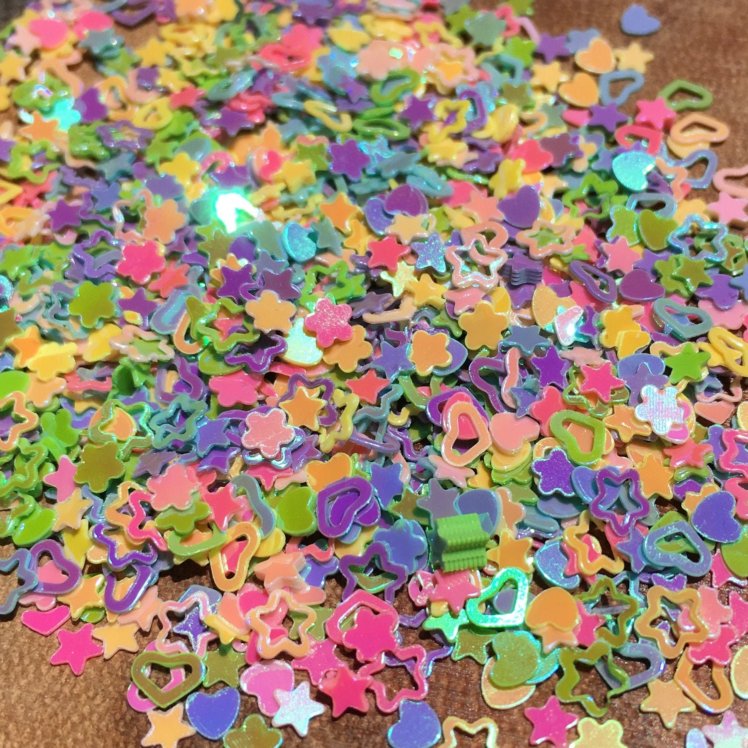 Glitter Confetti 100g 3.5oz designs Hearts Stars Etsy