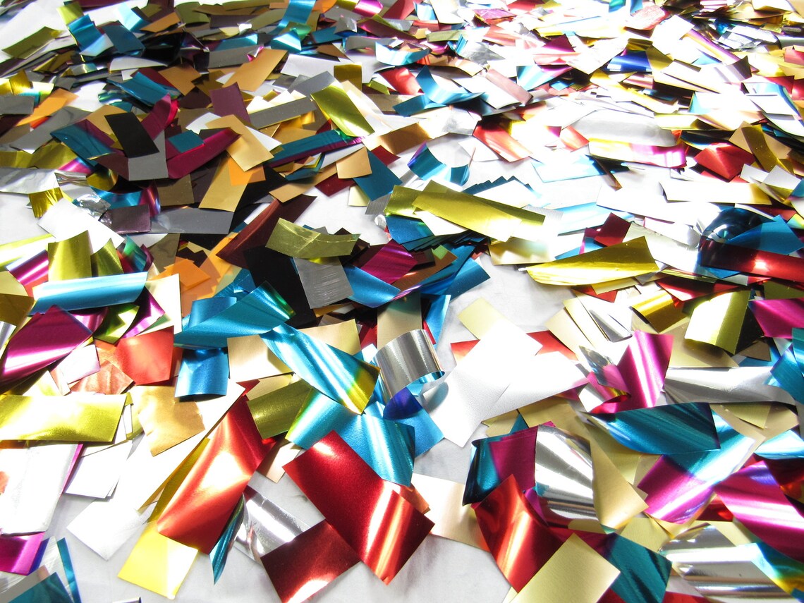 Large Metallic Confetti 300grams / Over 7500 PCS Great for Etsy
