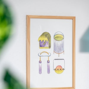 A4 Poster - Pure Imagination - Lila