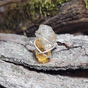 Citrine ring, sterling silver Citrine ring, wire wrapped ring, handmade ring, crystal rings, statement rings, women&#39;s rings
