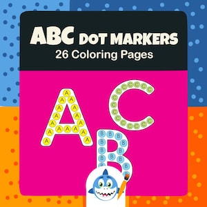 ABC Dot markers Activity coloring book PDF