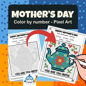 Happy Mother’s Day- Color By Number Pixel Art