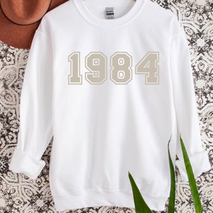 1984- Birth Year Crewneck Sweatshirt