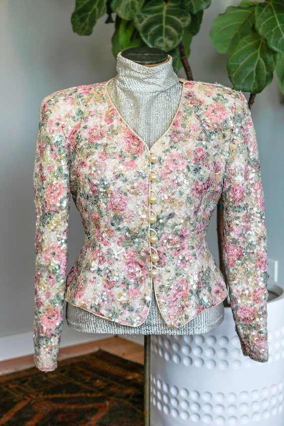 vintage sequin blazer