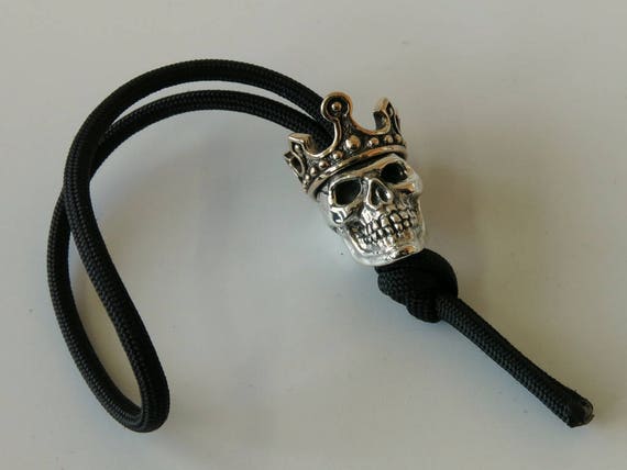 King Skull Bead, Paracord Bead, Knife Beads, Lanyard Beads