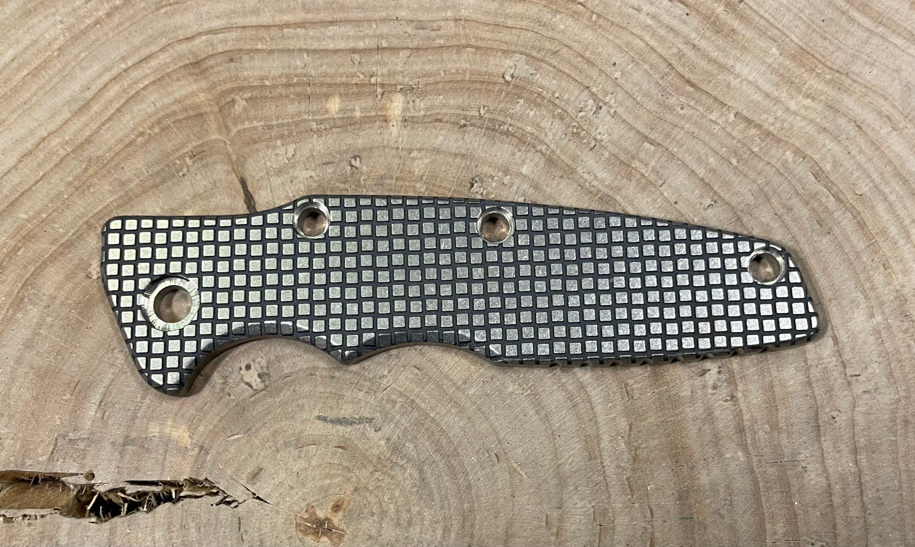 Rick Hinderer Knives Textured Titanium Scale for 3.5