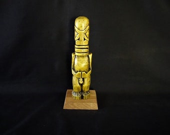 Tiki Marquisien jaune