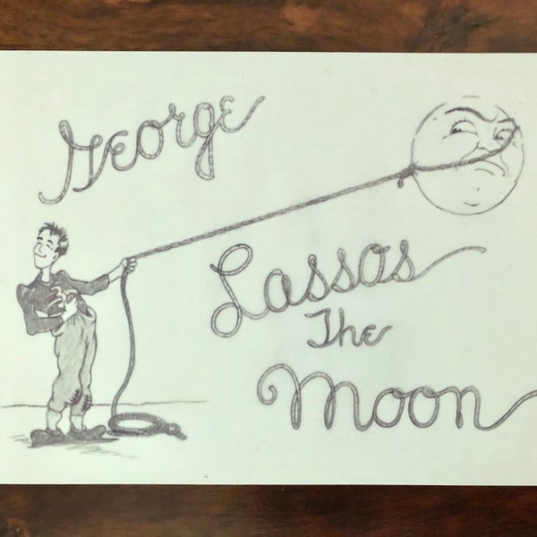 George Lassos The Moon A5 print