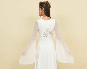 Celtic wedding dress fairy wedding dress 70s wedding dress ethereal wedding dress