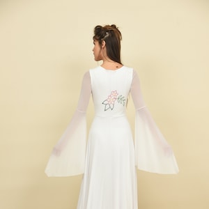 Celtic wedding dress fairy wedding dress 70s wedding dress ethereal wedding dress image 1