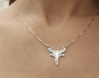 925 Sterling Silver Fairy Necklace - Angel Charm Jewelry