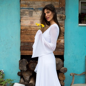 Robe De Mariee Simple Maxi Dentelle Robe Robe Pour Mariage Etsy