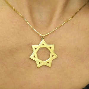 Septagram Necklace - Sacred Geometry - Seven Pointed Star  - Symbol Necklace - Spiritual Necklace - Babalon Pendant - 925 Silver - 14k Gold
