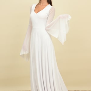 Celtic Wedding Dress Fairy Wedding Dress 70s Wedding Dress Ethereal ...
