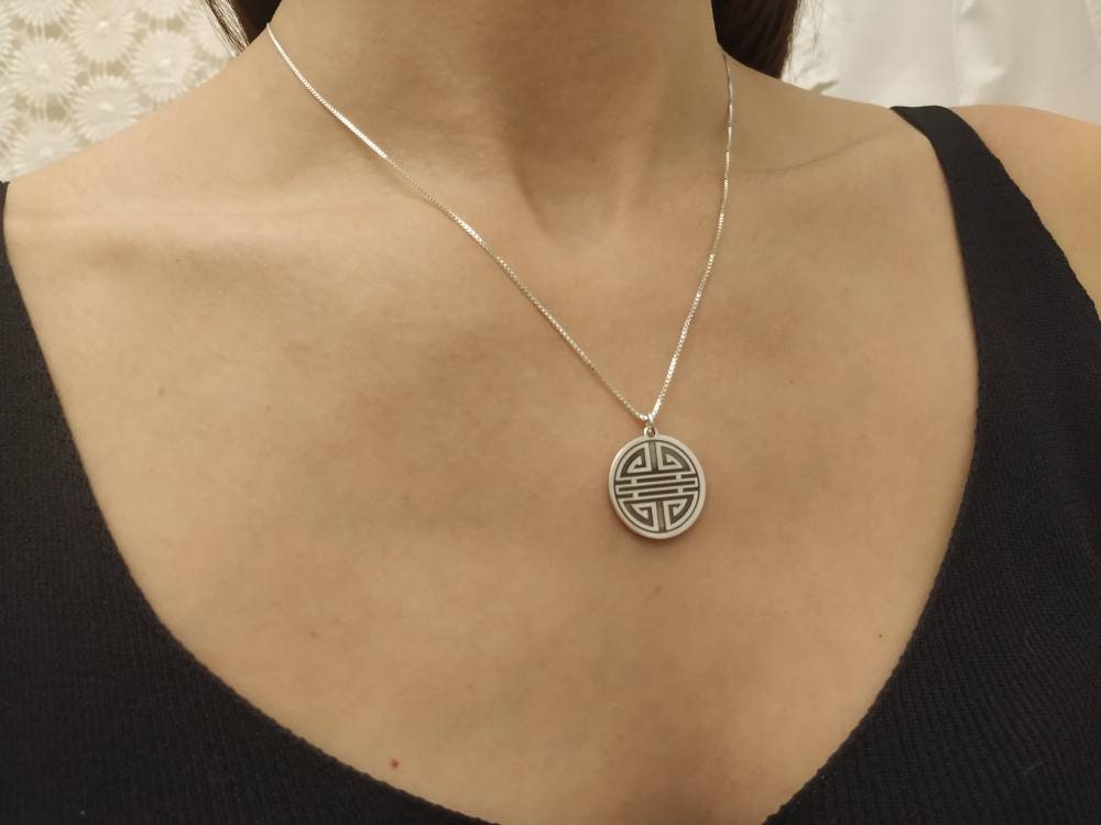 925 Sterling Silver Chinese Symbol 