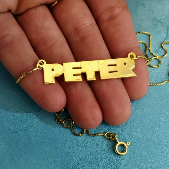 Customized 14k necklace deals