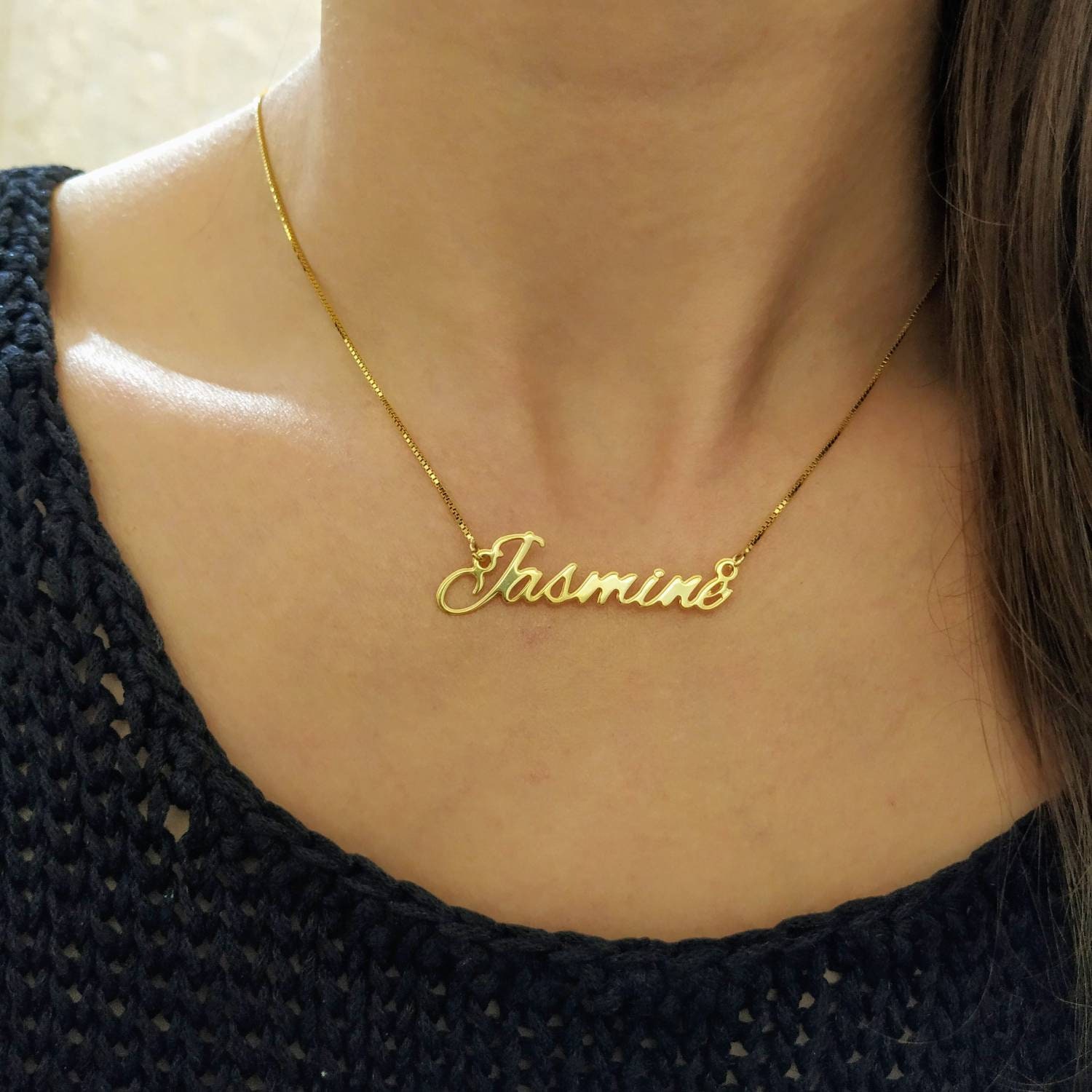 Gold Plated Customized Necklace 