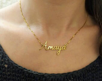 Customized Gold Plated Name Chain Gold 