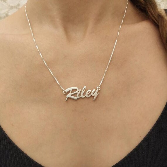 925 Silver Name Pendant Customized 