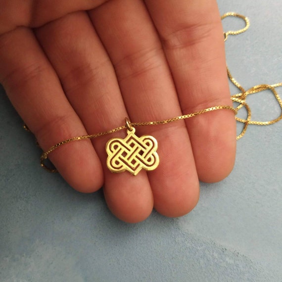 14k Gold Celtic Knot Eternity Knot Charm 14k Gold Celtic Knot Eternity Knot Charm