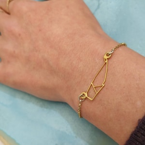 Whale Bracelet - Gold Whale Bracelet - Geometric Whale - Men Bracelet - Fish Bracelet - Whale Jewelry - Gift For Him - Birthday Gift