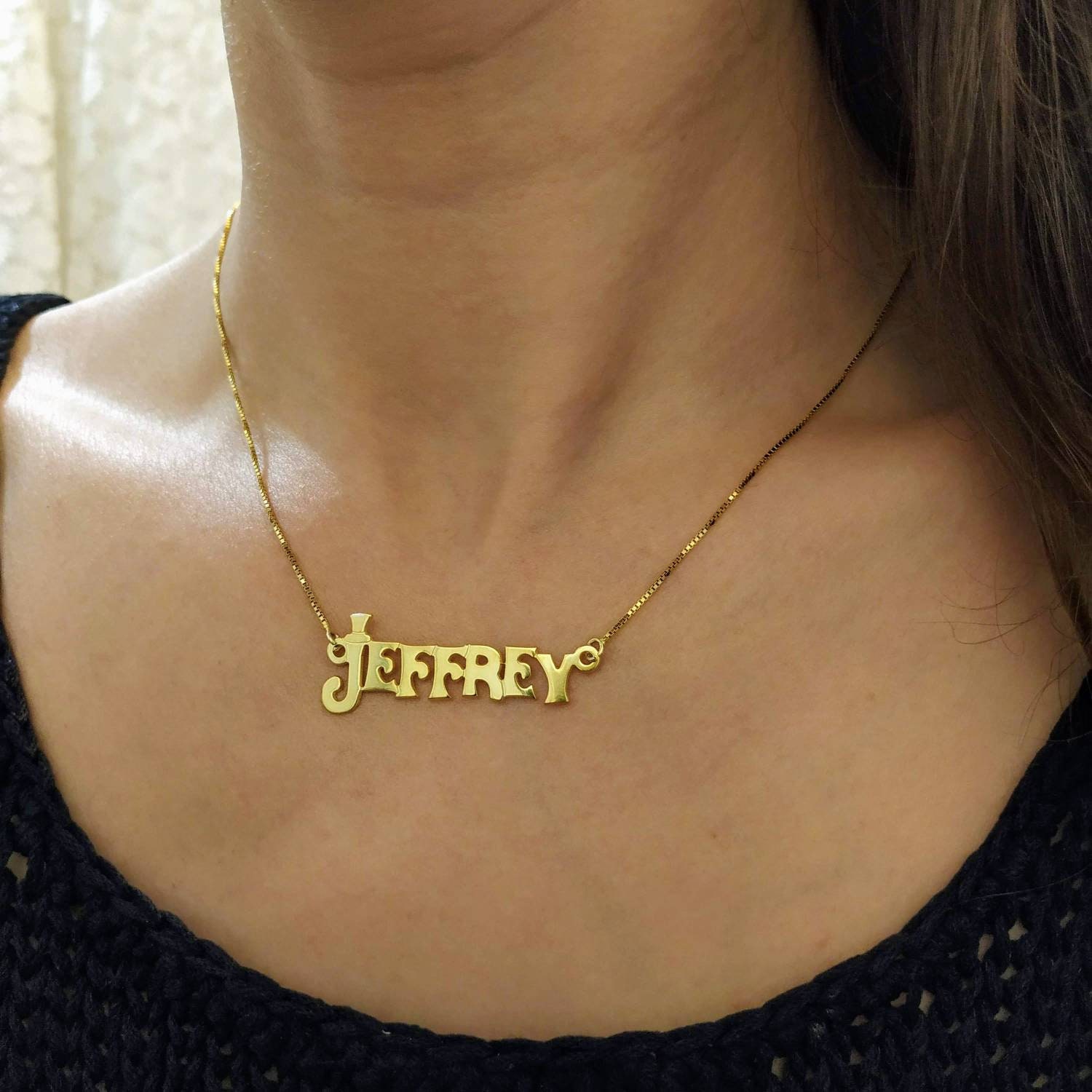etsy custom necklace name