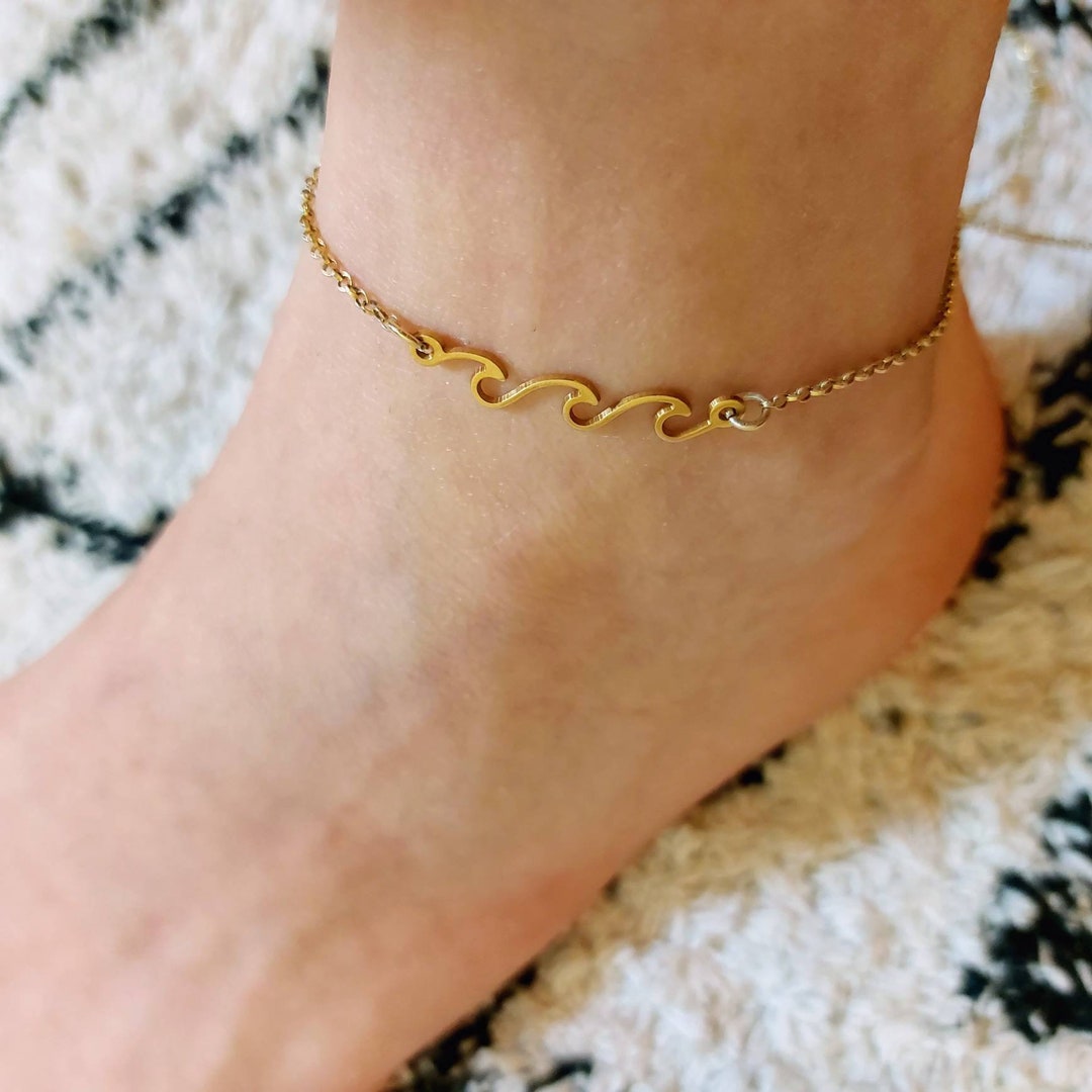 Wave ankle bracelet online