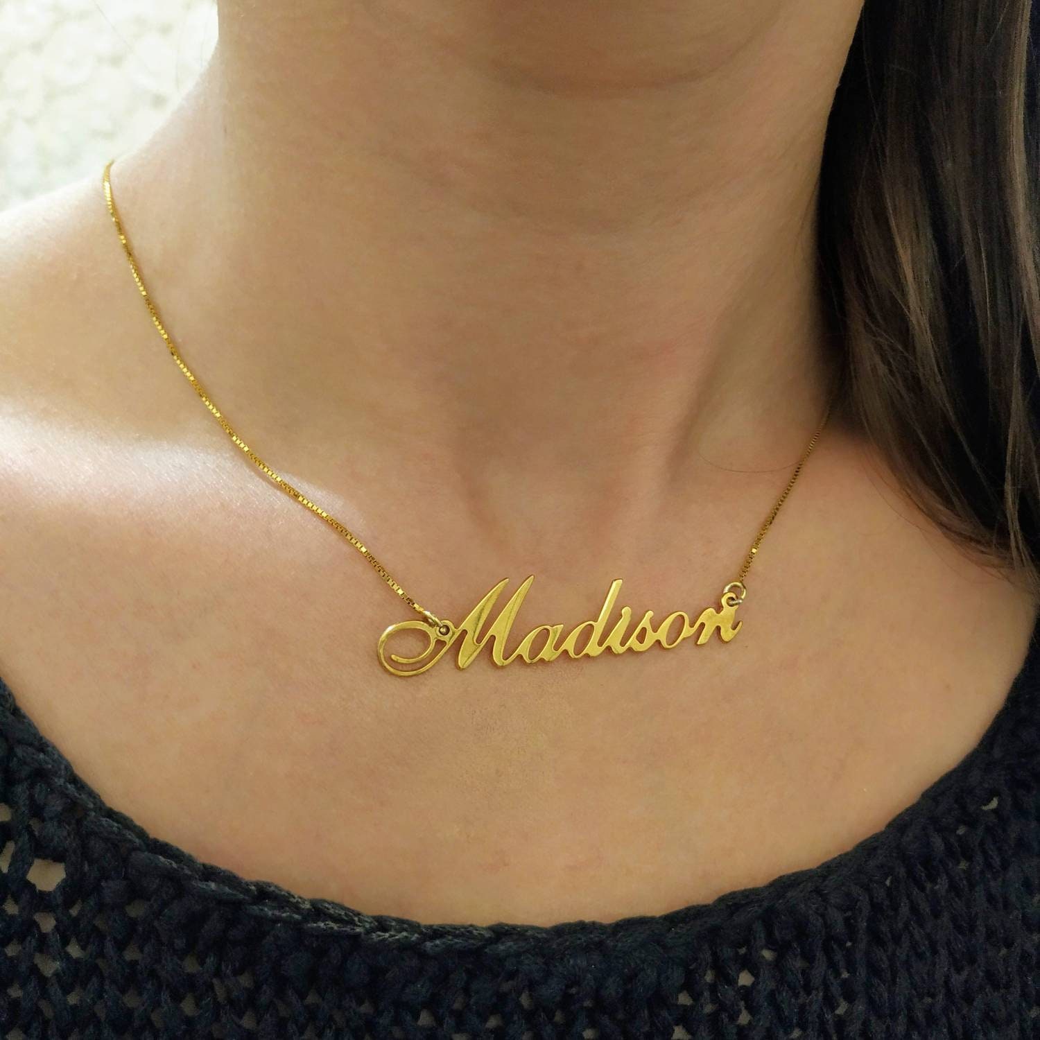 Personalized Name Jewelry Gold Plated 