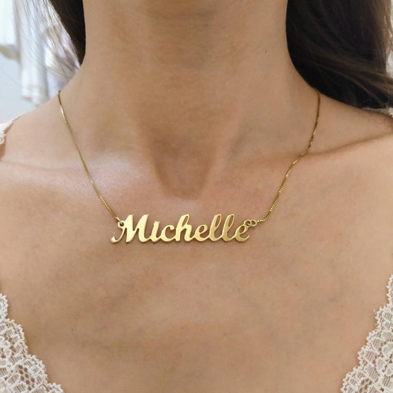 14K Yellow Gold - My Name Necklace