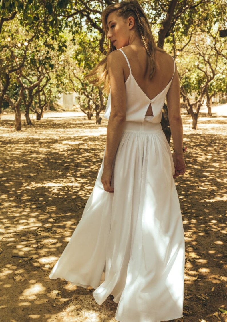 Peasant Style Wedding Dress Wedding Dresses 2017 Bohemian Etsy