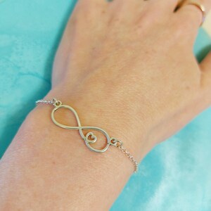925 Silver - Heart Bracelet - Infinity Bracelet - Heart Jewelry - Infinity Heart - Women Bracelet - Love Gift - Valentines Gift - Wife Gift