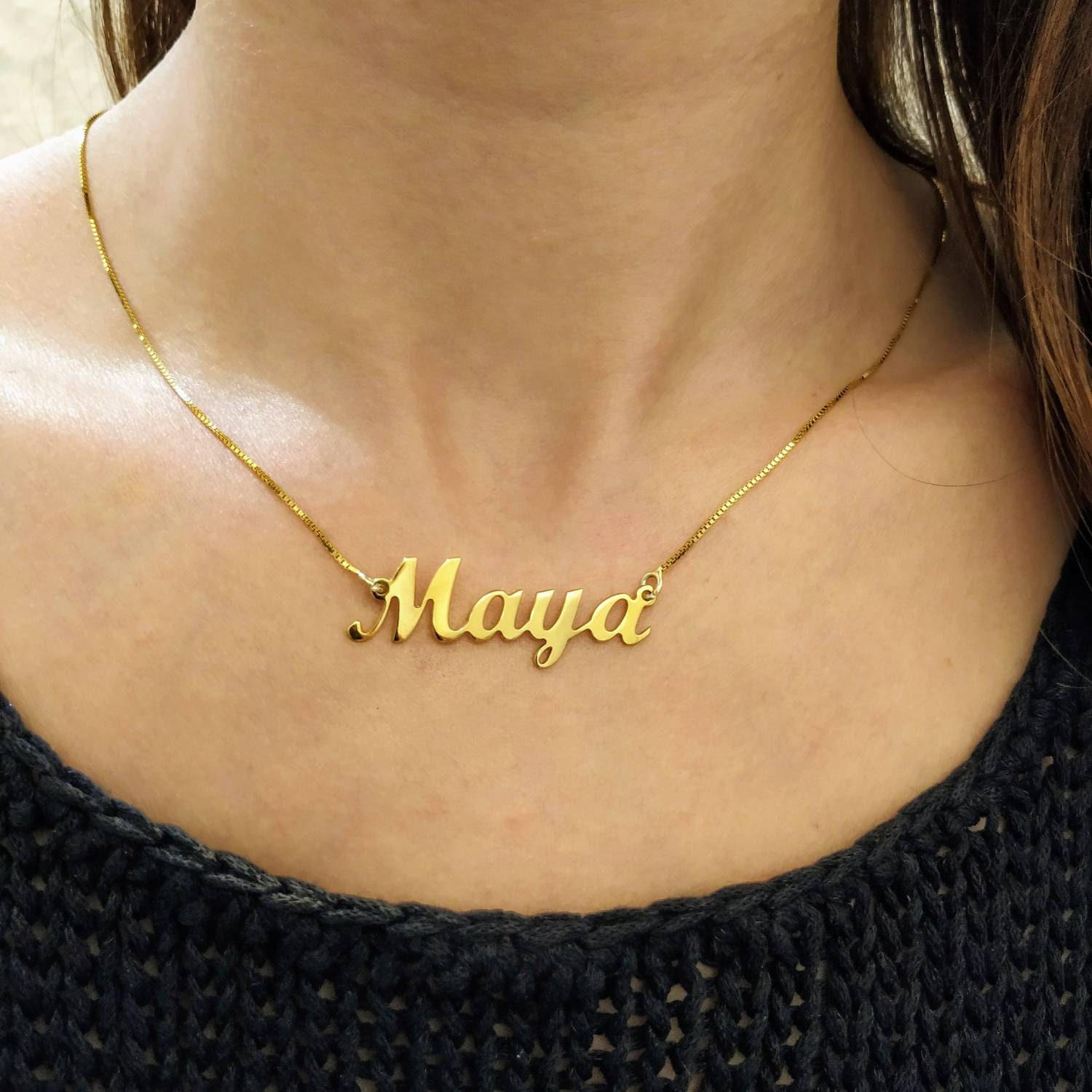 Gold Plated Custom Made Big Name 