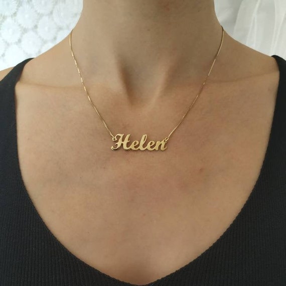 18k Gold Plated Name Necklace 