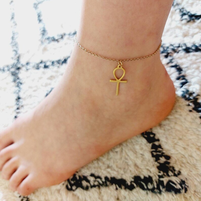 Ankh ankle deals bracelet