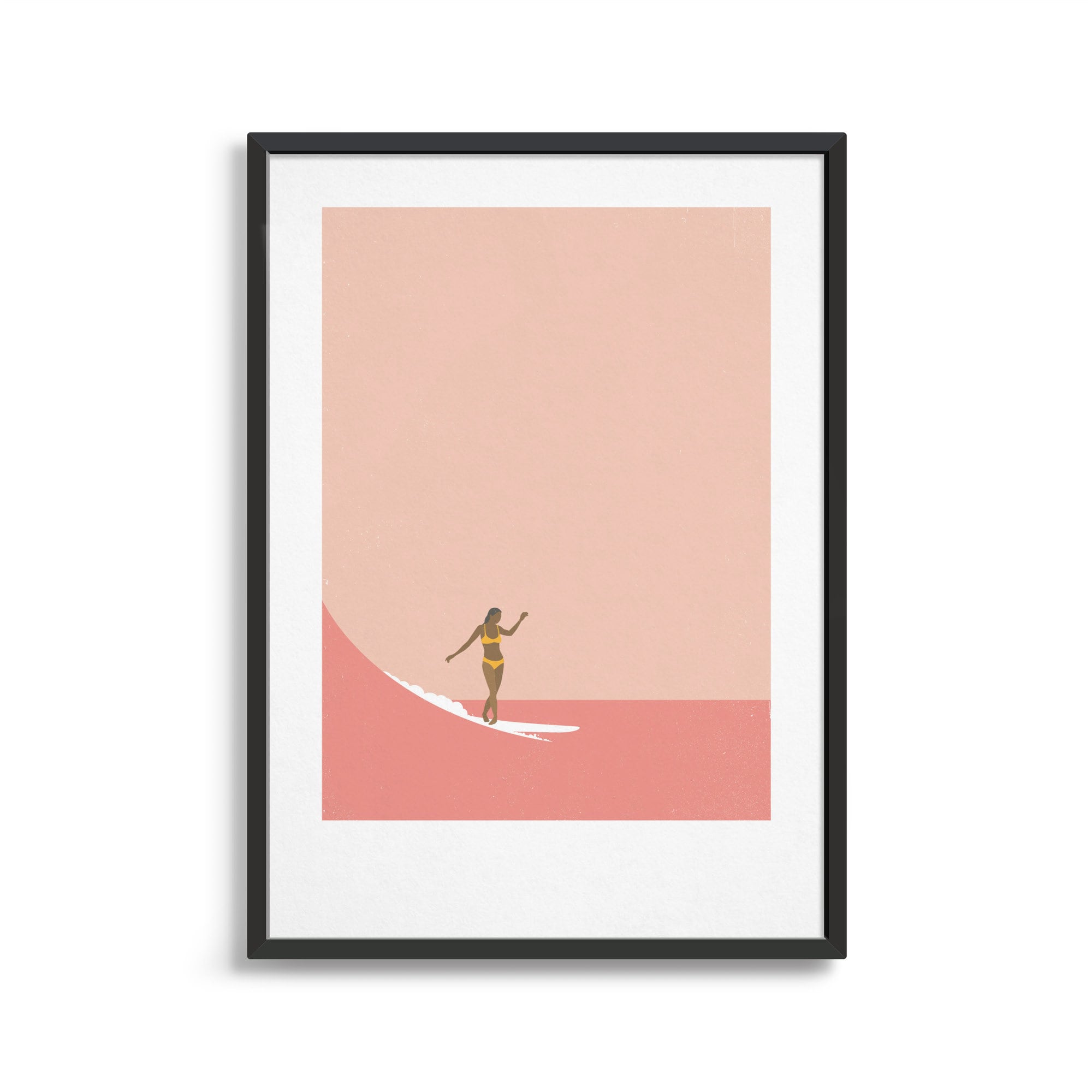 Surfer girl poster - Etsy 日本