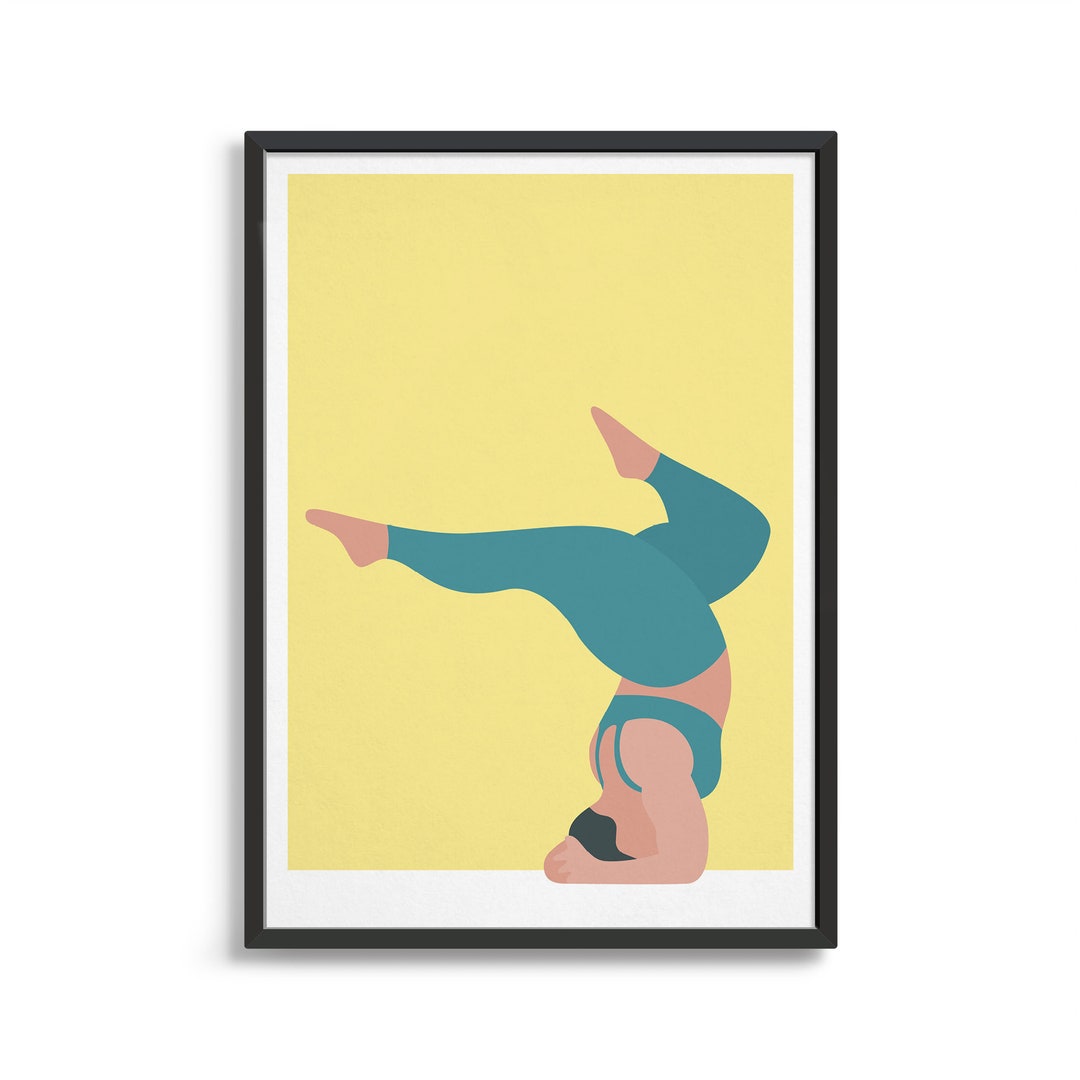 Yoga Poster / Modern Design Yoga Studio Decor / Large Wall Art Gift for ...