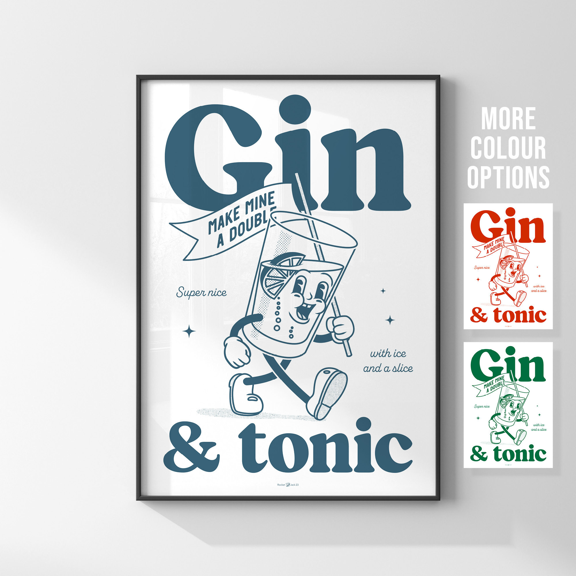 Gin Tonic - Etsy Poster and