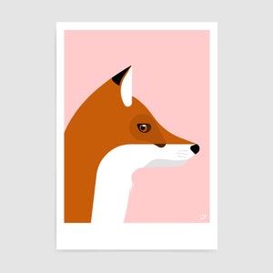 Fox art print for nursery / Gift for animal lover image 6