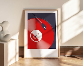 Personalised song art print – the perfect wedding anniversary gift for a music lovers