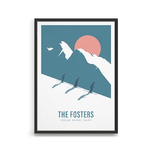 Art de ski familial personnalisé / Poster de voyage personnalisé pour un mur de galerie de décoration moderne / Cadeau de ski portrait personnalisé