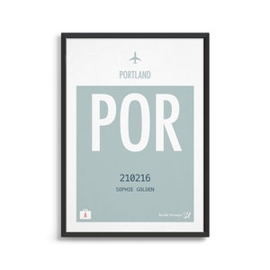 Custom retro vintage travel poster / Destination art print / Travel gift ideas for a modern home decor