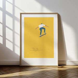 Skateboard wall art – Original design and illustration by Rocket Jack