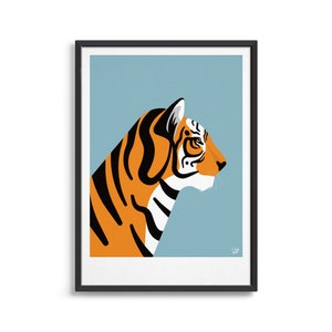 Tigre em PRINTS - Animais - Animais 2 120 X 90 CM – urbanarts