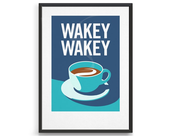 Personalised coffee poster / Kitchen wall decor / Gift for coffee lover