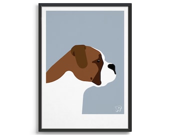 English Bulldog poster / Dog lover home decor / Dog print / Large wall art prints / Animal gift ideas