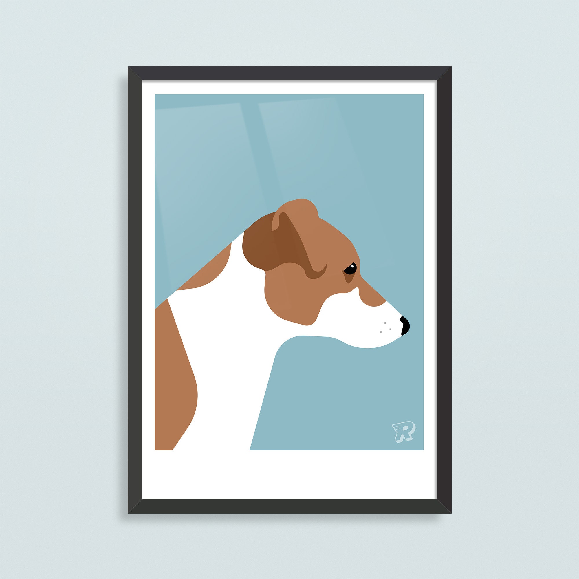 Jack Rus Terrier Wall Art Print Dog Poster Pet Gift For Her Lover Wife Home Decor Ideas Modern Design Artwork